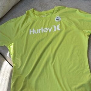 Hurley Vibrant Lime Tee UPF 50 + sun protection shirt, rash guard